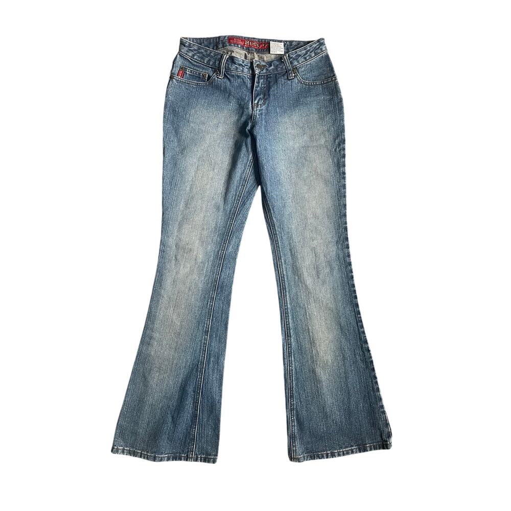 Vintage Mudd Y2K Low Rise Flare Bootcut Jeans Womens Juniors 5 Blue Denim